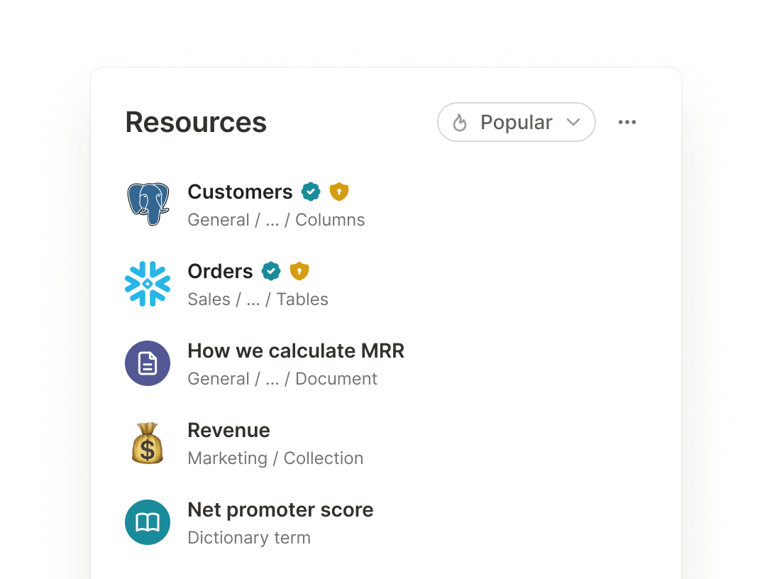 The enterprise data catalog built for scale Secoda